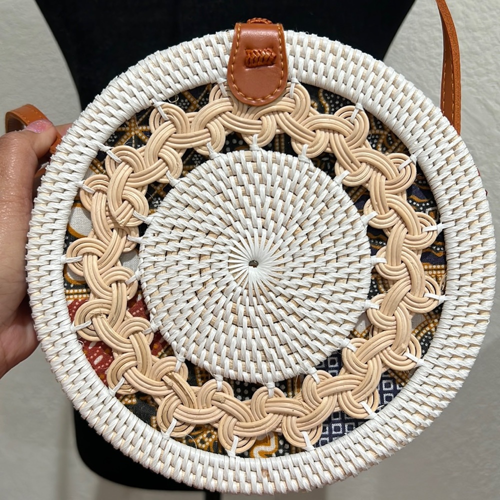 Bali Rattan Bag Crossbody